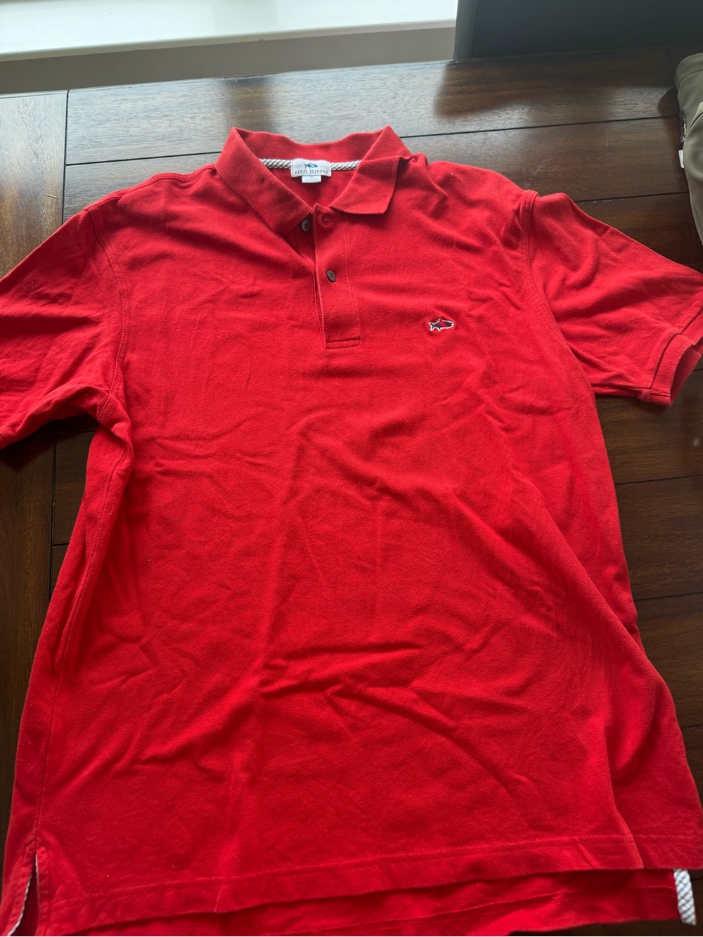 Fish hippie Red Men’s Polo Shirt medium